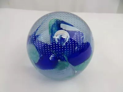 Ltd Ed Caithness Blue Paperweight 266/750 • $33.24