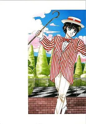 2004 CLAMP Mini-Poster 10.2  X 7  (26 X 18cm) Man Of Many Faces Anime Manga #132 • $21.99