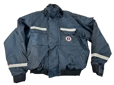 Mustang MJ6214 Flotation Survival Jacket Blue USS Guardian MCM-5 Size Large • $79.99