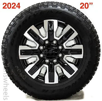 4 2024 GMC Denali Ultimate Sierra 2500 3500 HD 8 Lug OEM 20” Wheels Rims Tires • $2695