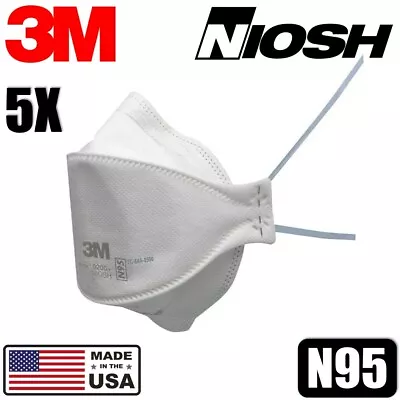 5 Pack 3M Aura 9205+ Particulate Respirator N95 Dispoable NIOSH Face Mask Cover • $9.99