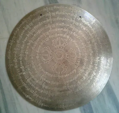 Tibetan Temple Gong Dorje  Meditation Chakra Mantra Carving Made Nepal • $160