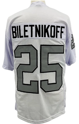 $49.95 • Buy Unsigned Custom Sewn Stitched FRED BILETNIKOFF Raiders White Jersey S/B M-5XL