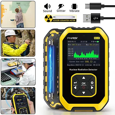 Nuclear Radiation Detector GM Geiger Counter Tube X-Ray β γ Dosimeter Monitor US • $49.98