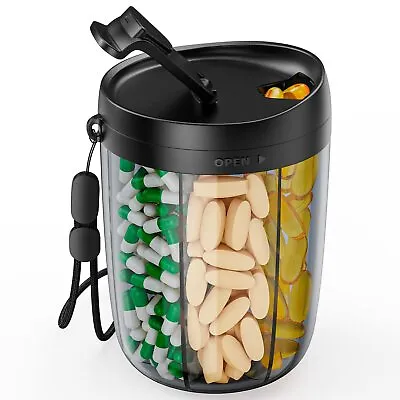 Large Supplement Organizer Bottle Holds Plenty Of Vitamins In 1 Monthly Pill... • $22.58