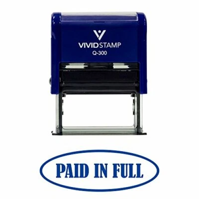 $9.99 • Buy Paid In Full Self-Inking Office Rubber Stamp