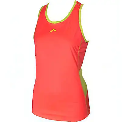 More Mile Womens Racer Back Running Vest Tank Sleeveless Top - Pink • £3.49