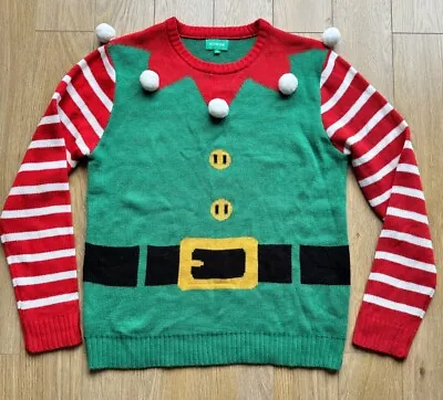 Christmas Jumper Mens Women’s Size Medium Unisex Festive Fun Party • £7.99