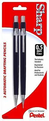 2 Pack Pentel Sharp Mechanical Pencil 0.5mm Black Barrels • $7.95