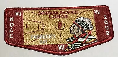 OA Lodge 239 Semialachee Flap Mint Florida 2009 NOAC Founders Day  CF6 • $6.25