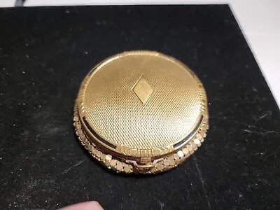 Vintage Art Deco. EVANS Gold Mesh Powder Compact (G558) • $39.99