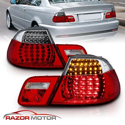 [Full LED]2000 2001 2002 2003 For BMW E46 325Ci/330Ci/M3 Coupe Red Tail Lights • $143.92