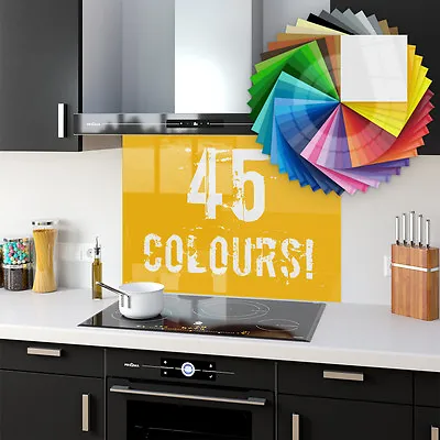 Kitchen Glass Splashback Toughened Tile Cooker  Various Colours 50x50cm • £64.99