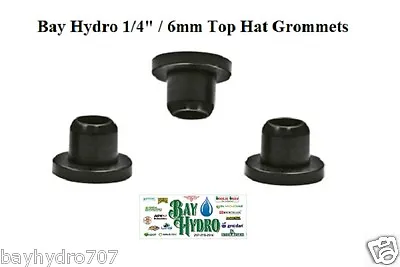 10 Pack 1/4  6mm Top Hat Grommet/Seals Hydroponics Drip System Tubing $$ SAVE $$ • $10.95