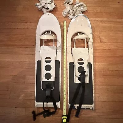 Vinatge Military Denali Type Snow Shoes With Binding Straps Metal Snow Shoes • $120