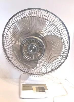 Vintage Retro 12  Windmere Desk Table 3 Speed Oscillating Fan Tested & Working • $34.95