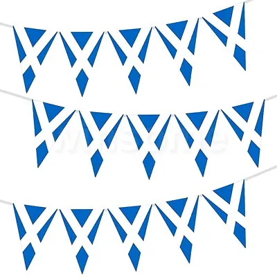 Scotland Garden Party Bunting Scottish Flag Banner St Andrews Day Football Hen • £3.17