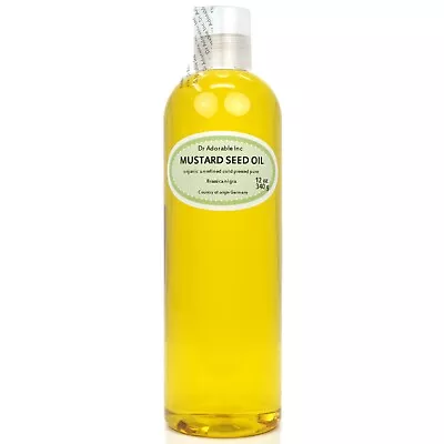 12 Oz Mustard Seed Oil 100% Pure Cold Pressed Organic • $9.99