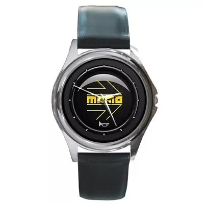 MOMO Arrow Nero Horn Round Metal Watch • $22