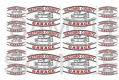 Hazard County Garage Decals Cooter Tow Truck 1:43 1:32 1:24 1:18 1:10 Scale • $6.99