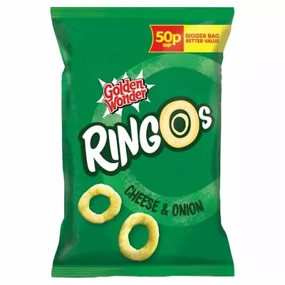 £18.69 • Buy Golden Wonder Ringos - Cheese & Onion 25g X 24