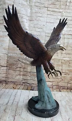 Art Deco Moigniez Extra Large Flying Eagle Bronze Sculpture Classic Artwork Deal • $724.50