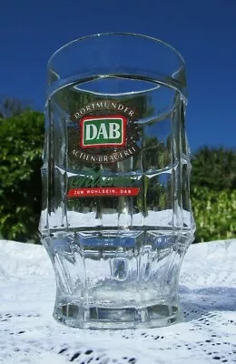 Dortmunder DAB Actien Brauerei Brewery Glass Beer Drink Mug Stein 0.5 L SAHM • $14
