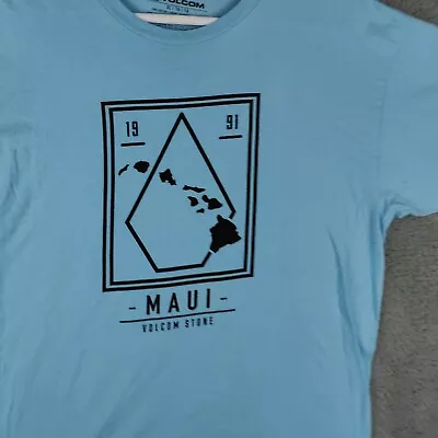 Volcom Maui Blue T-shirt Men's Extra Large XL Shirt Volcom Stone 1991 • $8.99