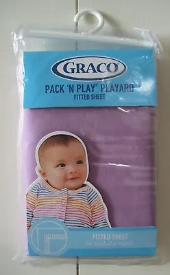 Graco Pack N Play Playard Lavender Mist Fitted Sheet • $7.99