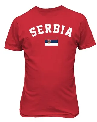 Serbia Soccer National Flag Country Football Unisex T-Shirt • $17.99