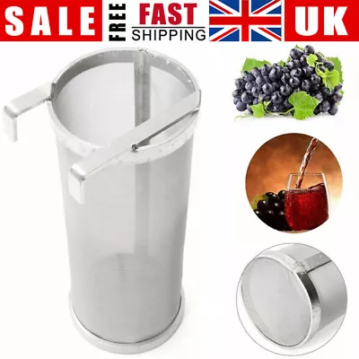 Stainless Steel Beer Wine Brewing Filter Basket Hop Spider Home Brew Dry Hopper • £19.35