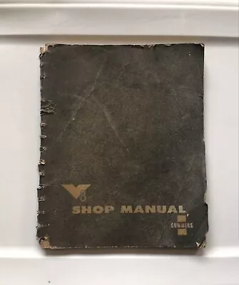 Cummins Diesel V8 1962 Shop Manual Bulletin #983485 • $15