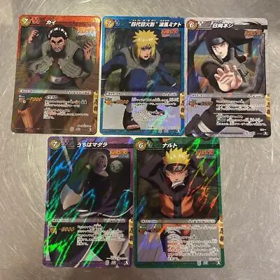 NARUTO Card Lot Of 5 Guy Namikaze Minato Hinata Neji Uchiha Madara Bulk Sale • $84.78