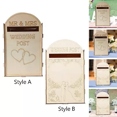 Wedding Card Box Rustic Wedding Supplies Envelope Gift Card Box For Party • $38.60