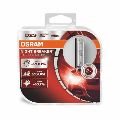 $113.03 • Buy 2x D2s Osram Night Breaker Laser +200% Lamps Bulbs Headlight Xenon