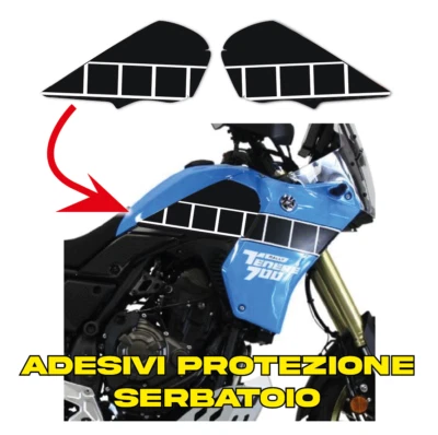 Labelbike Adesivo 3D Paraserbatoio Resina Per Yamaha MT-09 MT09 2017-2020 - Protezione E Stile