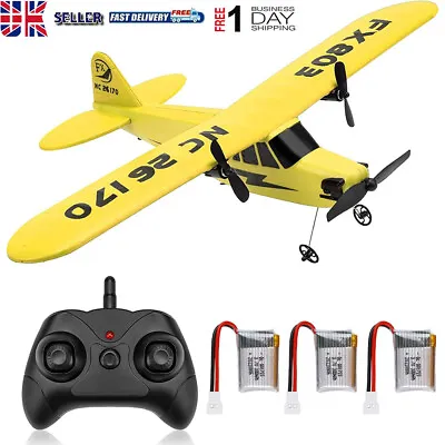 RC Radio Remote Controlled 2.4G Plane Airplane 3 Batteries Aeroplane Aircraft • £29.35