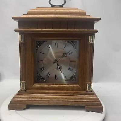 Sunbeam Westminster Quartz Mantel Clock Oak Case Battery Works • $39.99