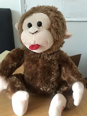 12   Electronic Cheeky Funny Monkey Soft Toy ( Giggles Waves Armstongue Out) • £4.99