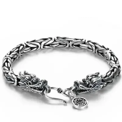 Color Metal Silver Vintage Dragon Bracelet Unique Elegant Trendy Bangle Jewelry • $6.99