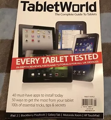 Tablet World Magazine IPad BlackBerry Playbook Galaxy Tab Motorola Xoom Touchpad • $6.50