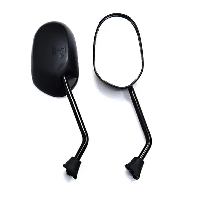 2PCS Black 8mm Universal Motorcycle Rearview Mirrors Side Mirror Scooter Bobber • $17.59