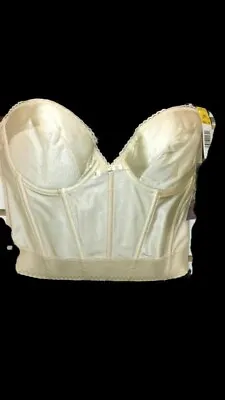 £7.36 • Buy Youth Craft Bustier Strapless Low Back Satin Tricot Style 450 Size 38c Beige