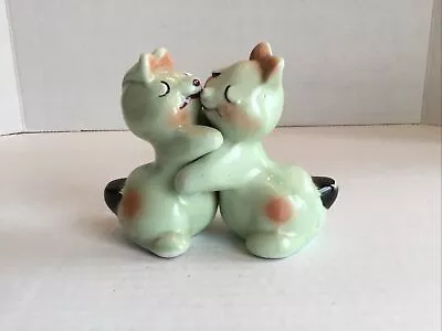 Van Tellingen Hugger Green Bunnies Salt And Pepper Shakers No Corks • $10