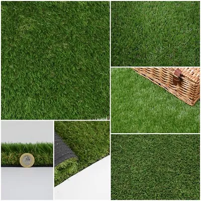 £0.99 • Buy 5m Wide Artificial Grass 30mm 38mm 40mm Thick Standard & Supreme Quality