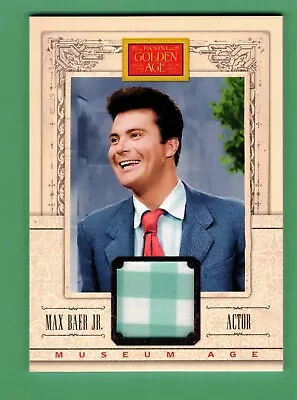 2013 Panini Golden Age Max Baer Jr. Museum Age Memorabilia Relic • $0.99