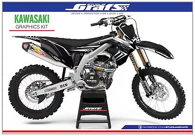 KAWASAKI Complete Graphics KX F KLX 65 85 110 112 125 140 150 230 250 300 450 R • $159