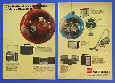 NATIONAL 1968 Vintage Ad Radio TV Record Player Radiogram Tape Recorder Reel To • $14