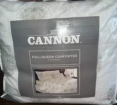 Cannon Comforter Set 90  X 90  Full/Queen Polyester Soft Cream /Blue  One Piece • $20