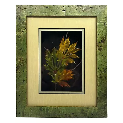 Booker Morey Leaf Lines Japanese Maple #6-6424 Shadow Box Mixed Media Collage • $44.99